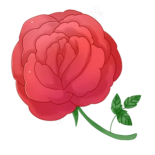 手绘玫瑰花元素 手绘玫瑰花元素