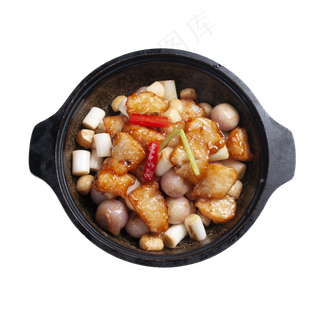 砂锅红葱头焗骨,免抠元素