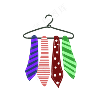 父亲节领带PNG素材