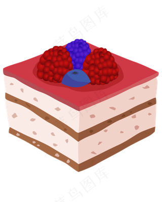 手绘蔬菜荞麦蛋糕