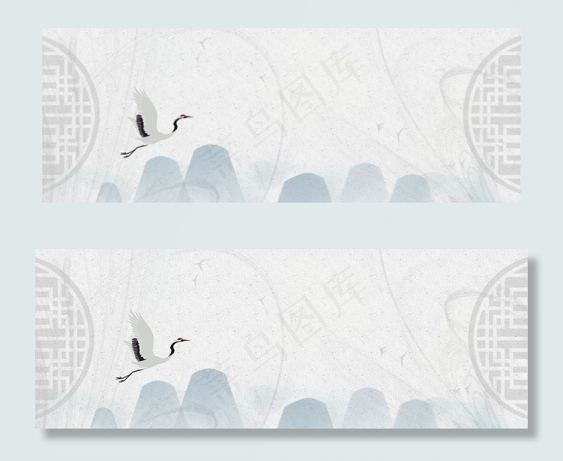 古风水墨中国风简约banner