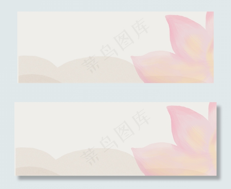 清秀唯美荷花背景图