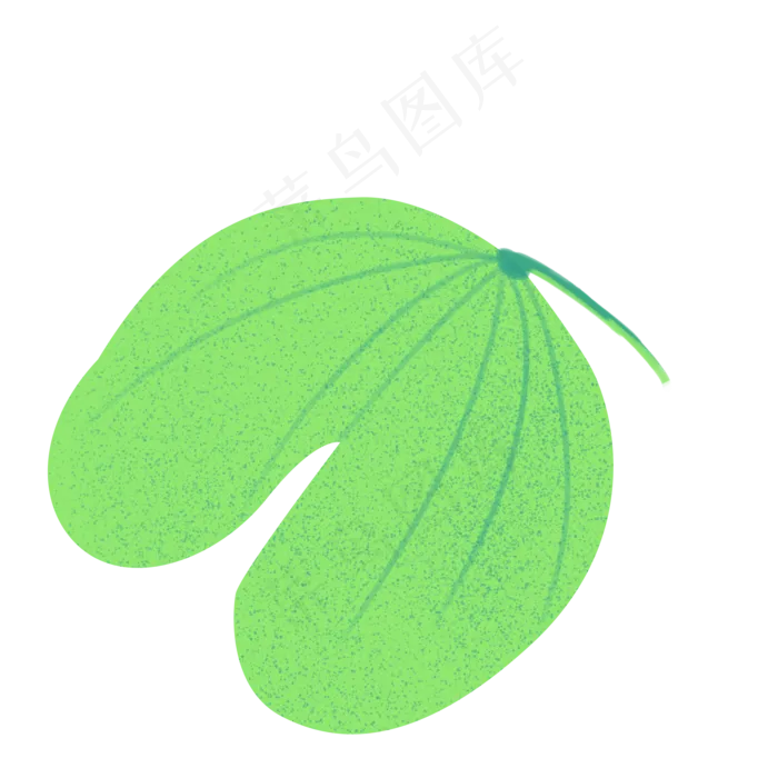 春季绿色心型叶子素材(2000X2000(DPI:300))psd模版下载