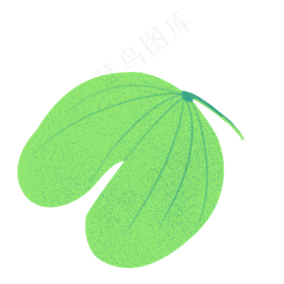 春季绿色心型叶子素材