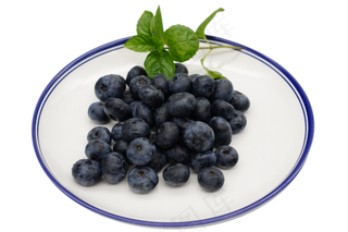 蓝莓水果果盘