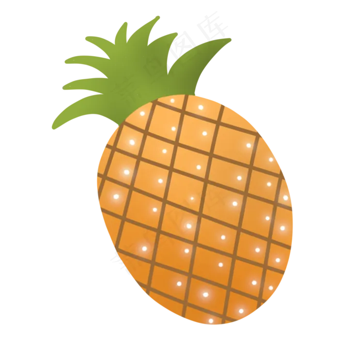 水果菠萝(2000X2000(DPI:300))psd模版下载