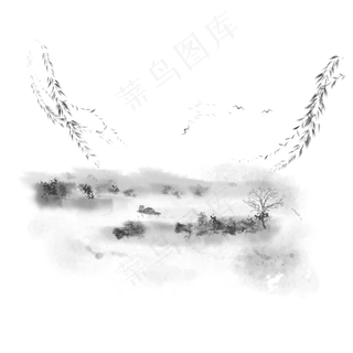 中国风山水水墨 中国风山水水墨