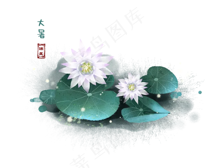 二十四节气大暑(2800X2200(DPI:300))psd模版下载