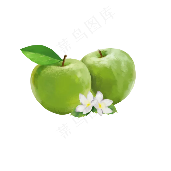 苹果和花(2000*2000px 150 dpi )psd模版下载