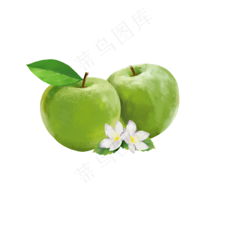 苹果和花