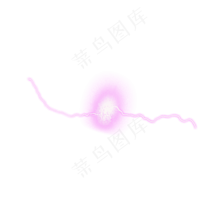 紫色闪电光晕元素,免抠元素