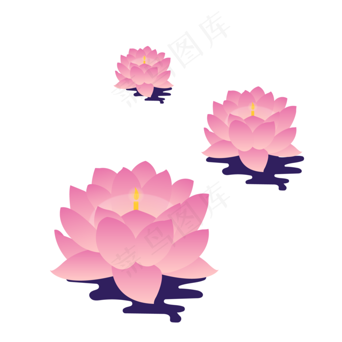 漂浮莲花河灯花灯装饰