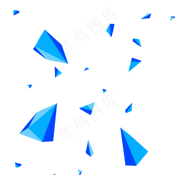 立体几何块,免抠元素(2000*2000px 300 dpi )psd模版下载