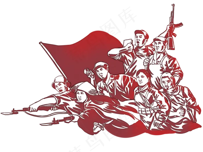 革命知青(4000X3000(DPI:300))psd模版下载