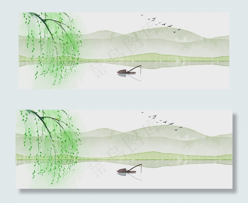 唯美中国传统节气春分古风海报
