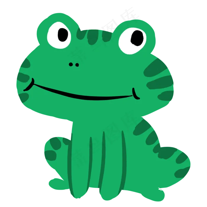 绿色创意青蛙元素,免抠元素(2000*2000px 300 dpi )psd模版下载