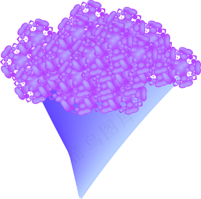 ai矢量花束图案(2475*2447px 300 dpi )ai矢量模版下载