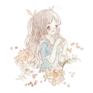 毕业课堂害羞的女孩