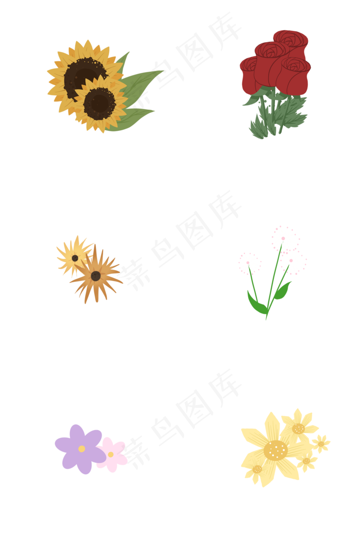 浪漫花朵玫瑰花束