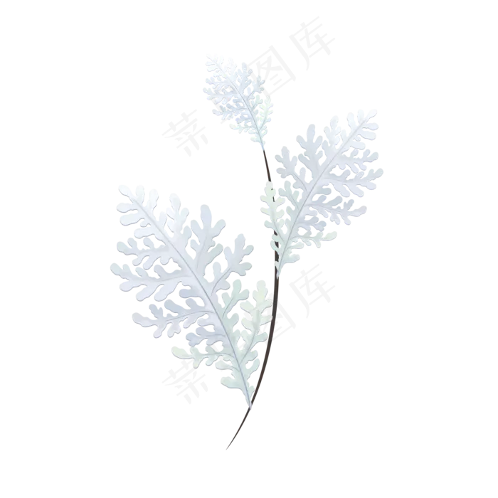 手绘植物花草树叶(2000X2000(DPI:300))psd模版下载