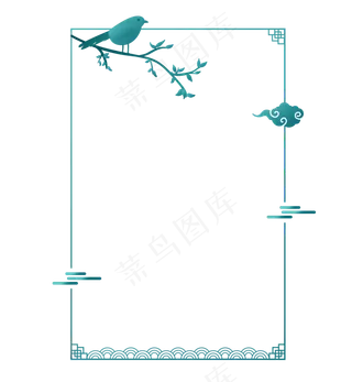 墨绿色后现代边框
