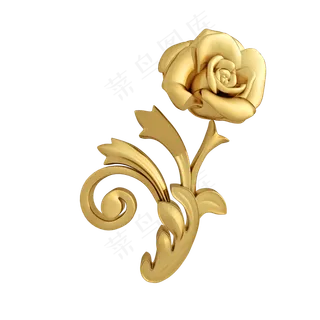 仿真金色花png图