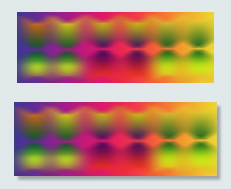 几何形黄绿色渐变