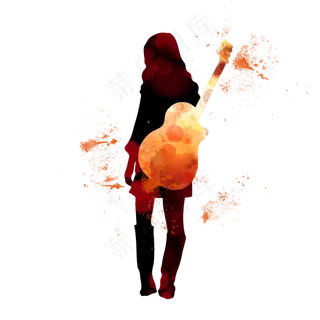 开学季吉他社团招新剪影,免抠元素