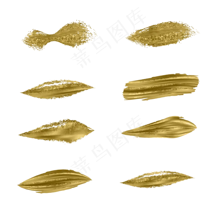 金粉笔刷集合(2000X2000(DPI:300))ai矢量模版下载
