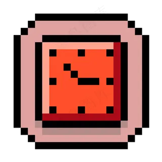 像素风格钟表图标