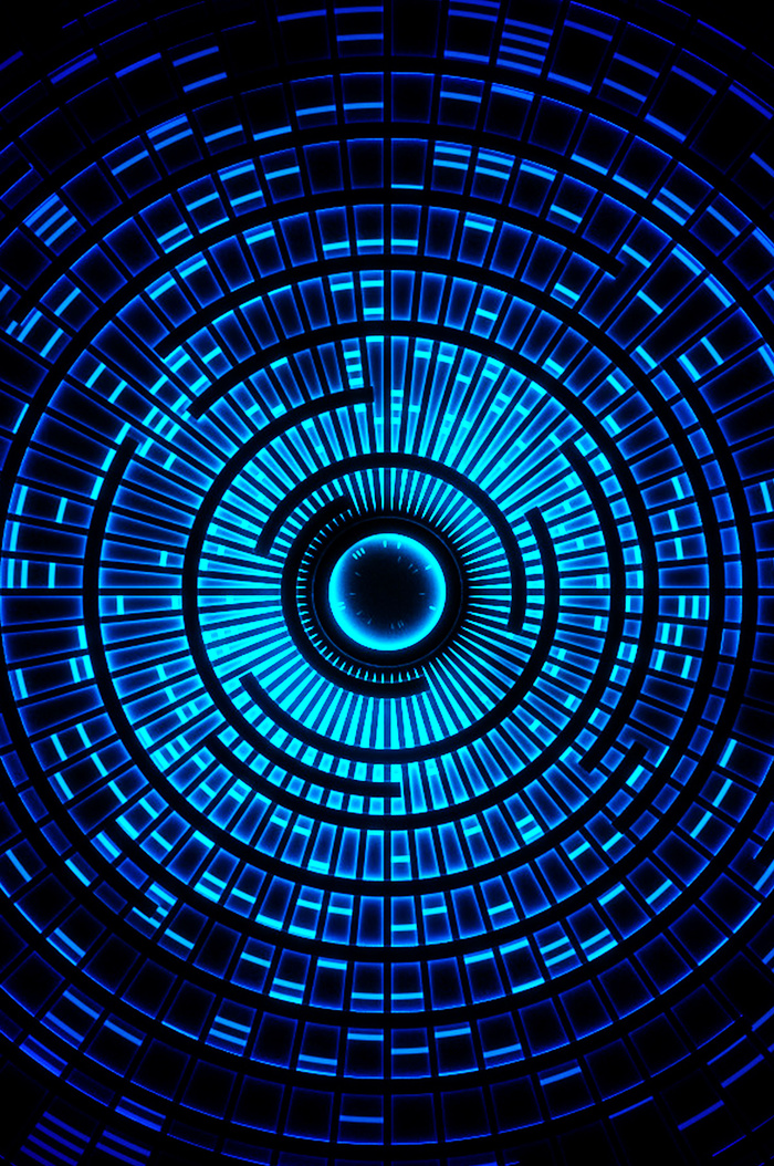 蓝色质感科技光线海报背景