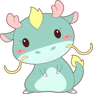 Q版可爱卡通萌萌哒小动物十二生�,免抠元素