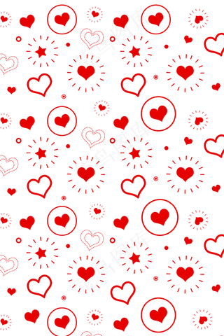 情人节爱心底纹