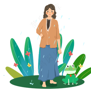 谷雨漂亮的小女孩