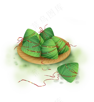 端午节制作竹粽子