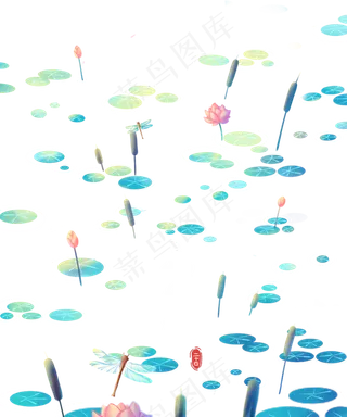 唯美卡通小清新夏季立夏24节气