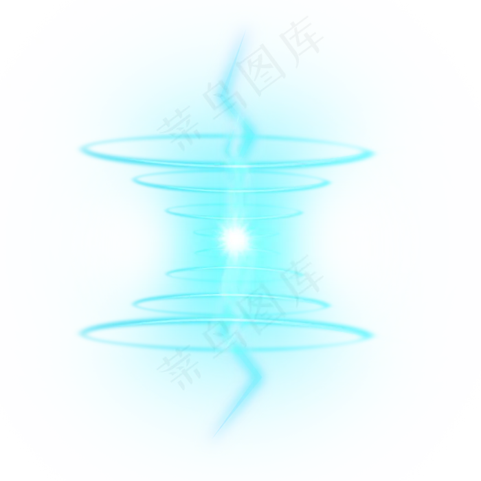 光感蓝色简约科技环冲击点亮电量,免抠元素(2000X2000(DPI:72))psd模版下载