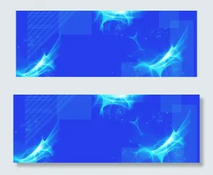 深蓝色科技商务平面banner