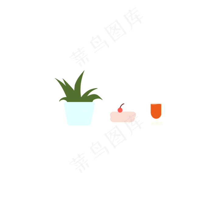 花盆水果饮料(2000X2000(DPI:300))psd模版下载