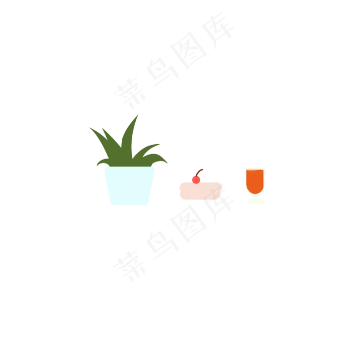 花盆水果饮料(2000X2000(DPI:300))psd模版下载