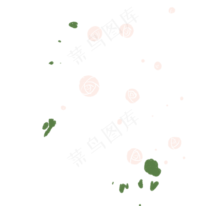 卡通漂浮的花朵下载(2000X2000(DPI:300))psd模版下载