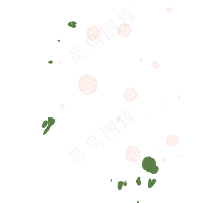 卡通漂浮的花朵下载(2000X2000(DPI:300))psd模版下载