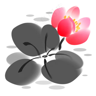 中国风水墨荷花