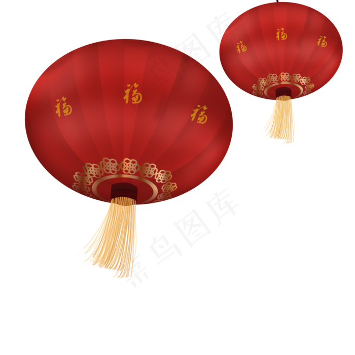 新年灯笼,免抠元素(2000X2000(DPI:300))psd模版下载