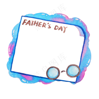明信片父亲节边框