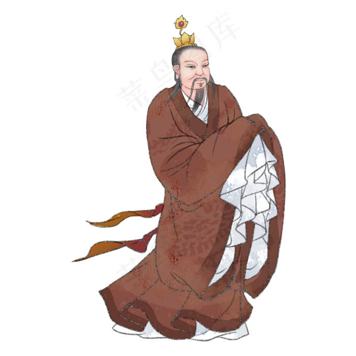 张道陵国学道家名士,免抠元素(2000X2000(DPI:300))psd模版下载