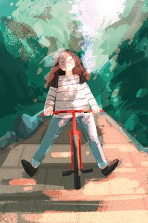 简约清新治愈系温暖春天户外踏青旅游