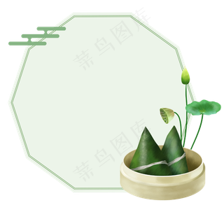 端午节清新装饰边框,免抠元素