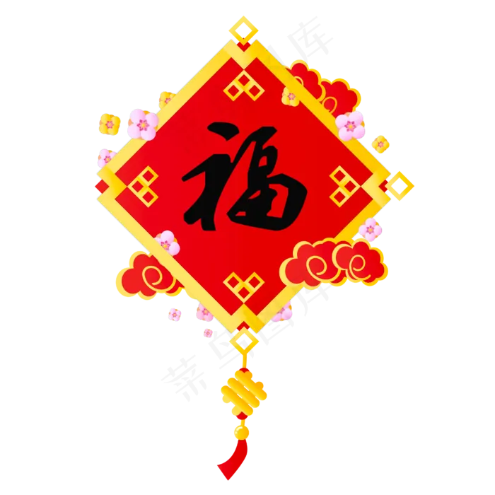 新年新气象福(4167X4167(DPI:150))psd模版下载