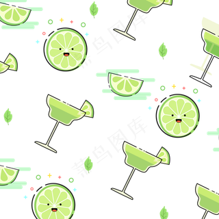 卡通橙子水果插图